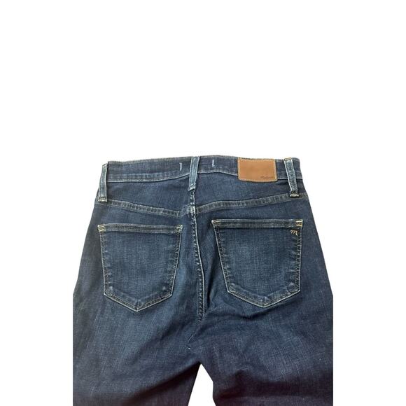 Madewell 10” High-Rise Skinny Jeans | Size 27 | Dark Wash Denim - Picture 7 of 8